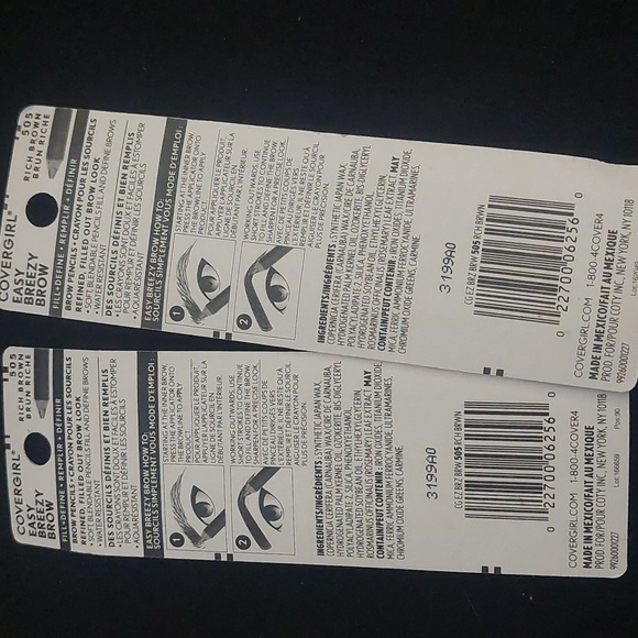 Covergirl brow pencils with sharpener‎ lot of 2 brown - Picture 2 of 4